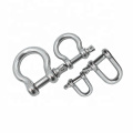 Metric Dee shackles with screw collar pin